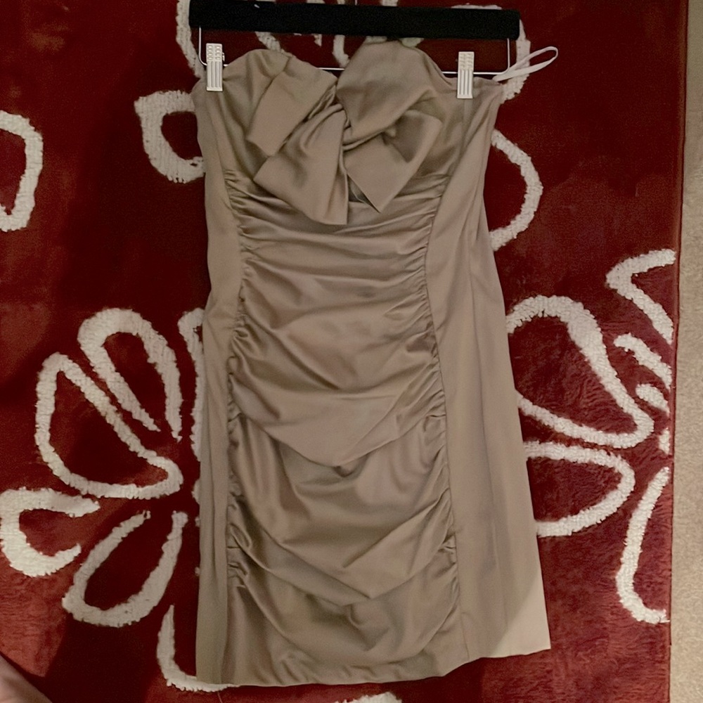 Gold cocktail dress
